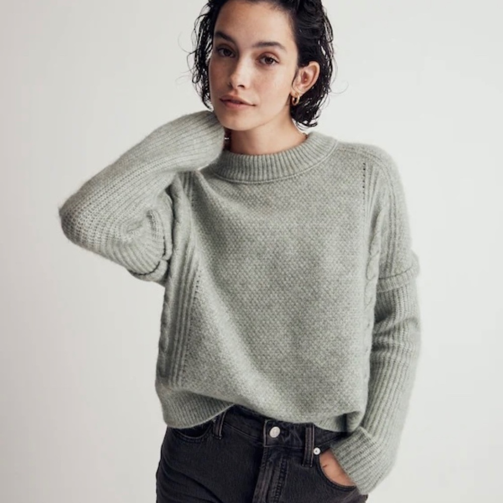 Madewell Cable Havener Pullover Sweater